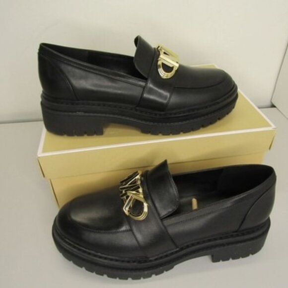 MICHAEL KORS Parker Lug Leather Loafers – Black - Picture 1 of 1